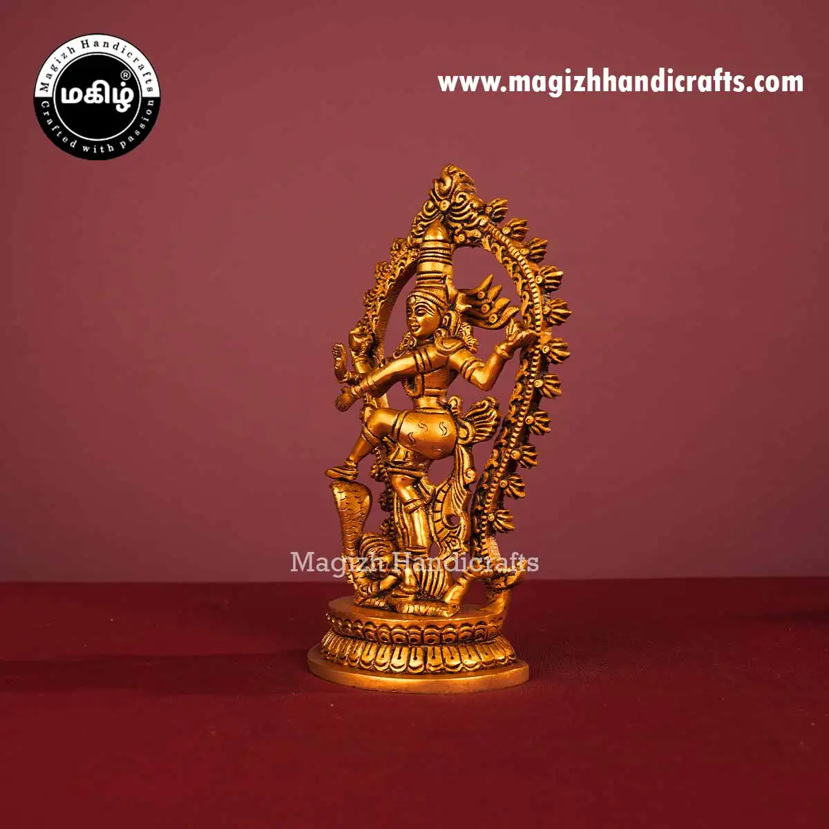 Brass Natarajar idol - 8 inches - image 4