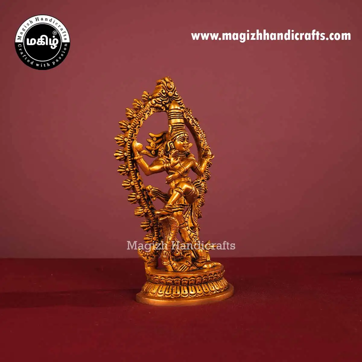 Brass Natarajar idol - 8 inches - image 3