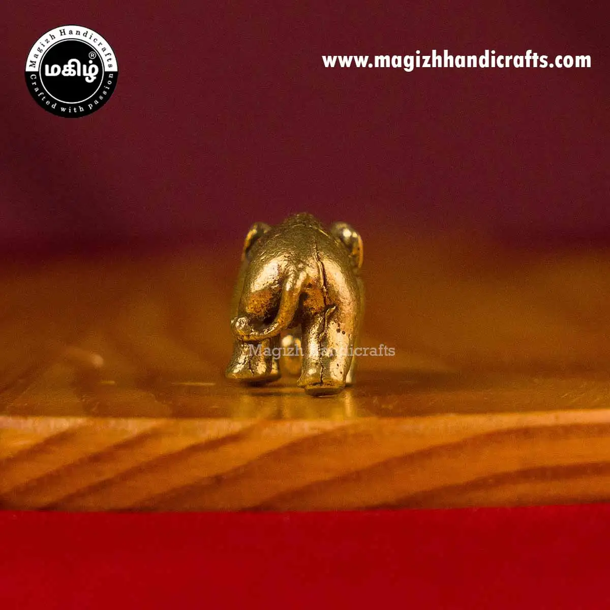 Brass Mini Elephant - 1 inch - image 4