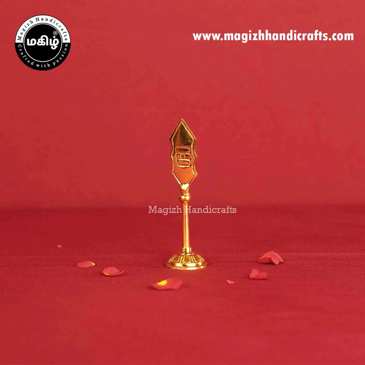 Brass Vajrayudham - 5 Inches - image 4