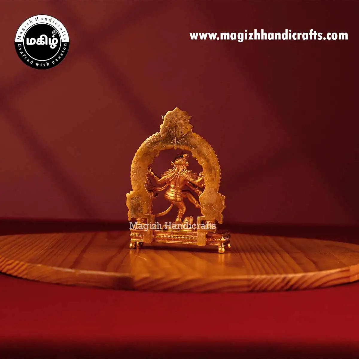 Impon god Natrajar and Sivagami amman idol with Thiruvachi - 3 inch - image 4