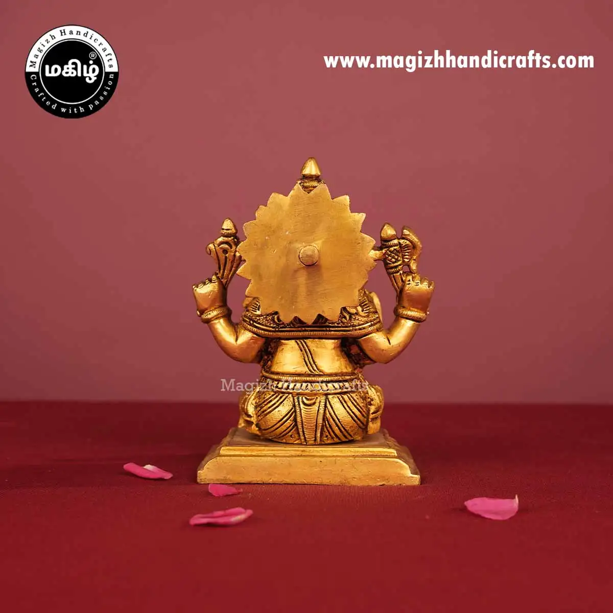 Brass Ganesh Idol - 5 Inch - image 5