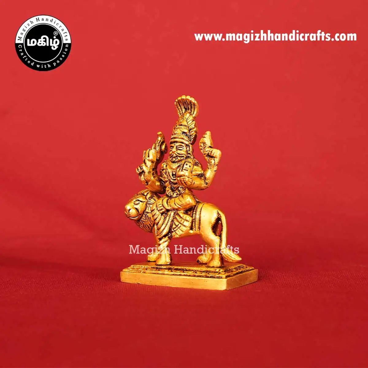 4 inch brass Pratyangira devi idol - image 4