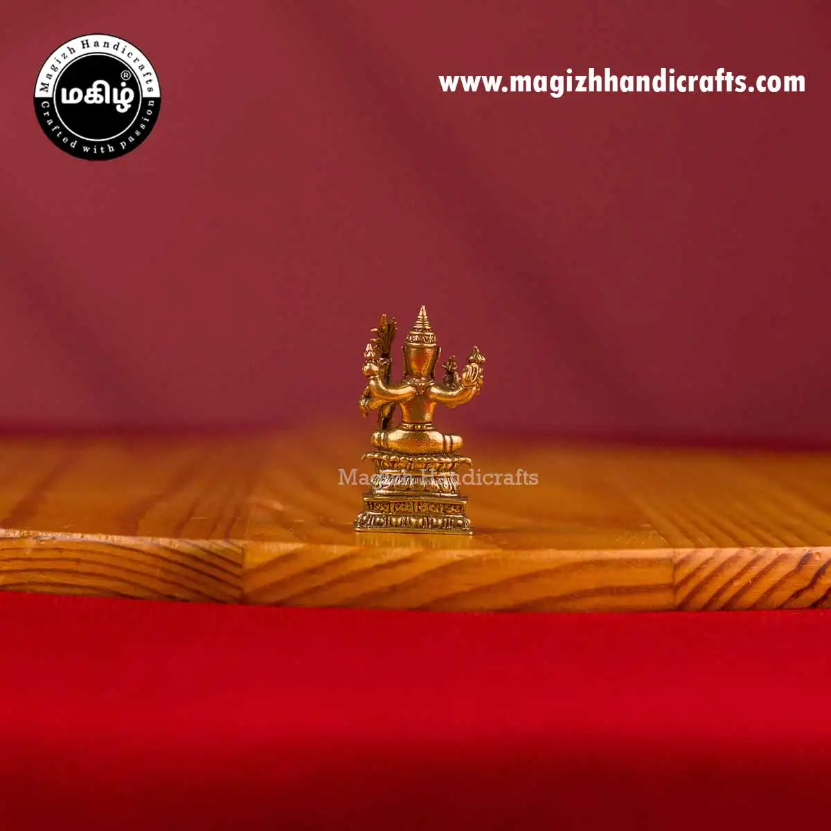 Brass Mini Lalitha devi idol - 1 inch - image 3