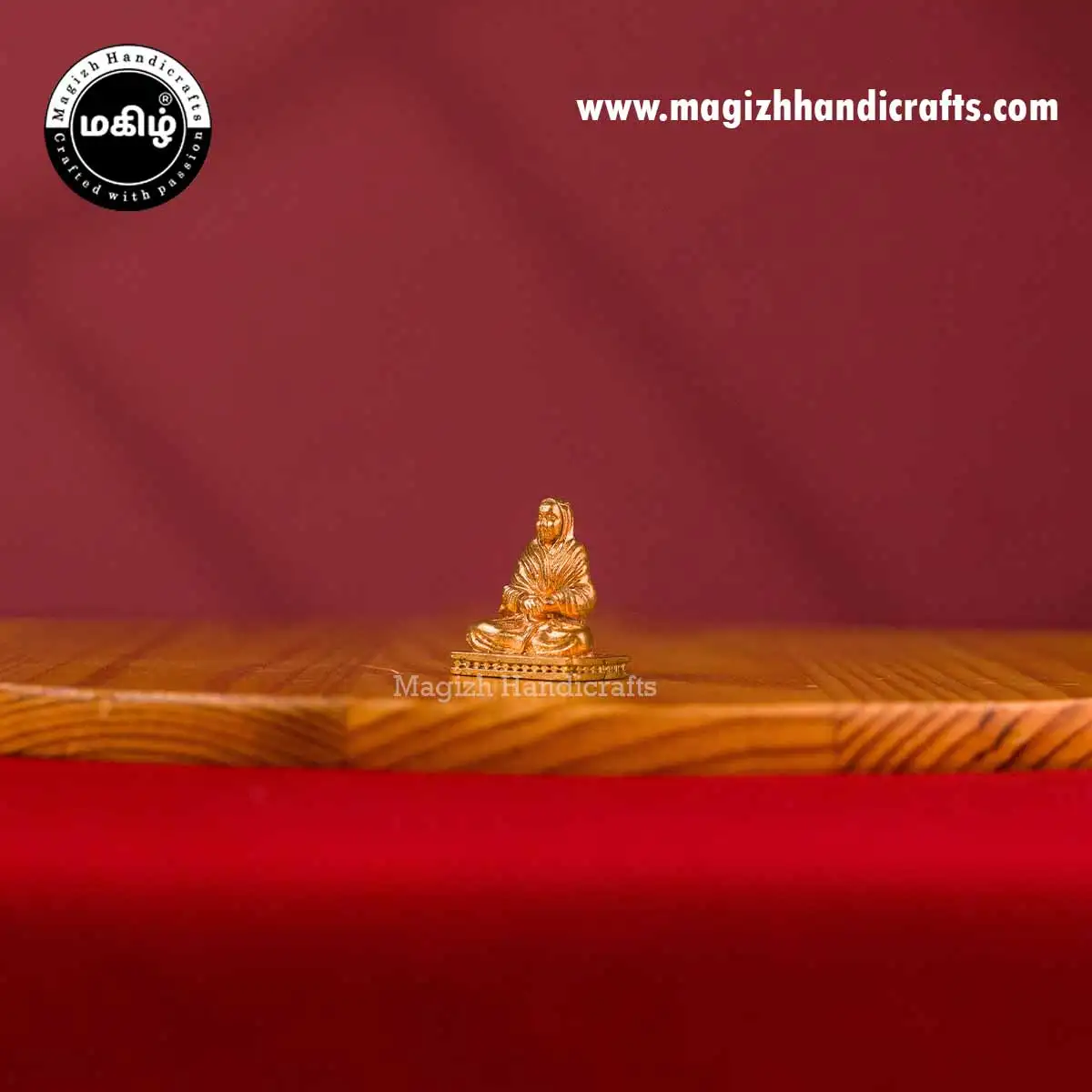 Impon Sitting Vallalar idol - 1 inch - image 4