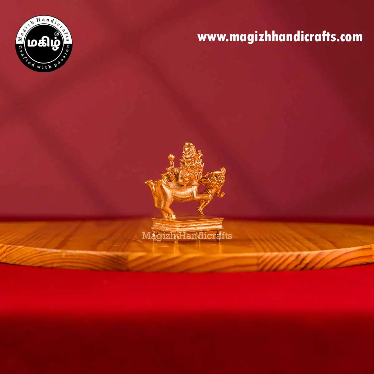Impon Lord Sarabeswarar idol - 2 inch - image 3