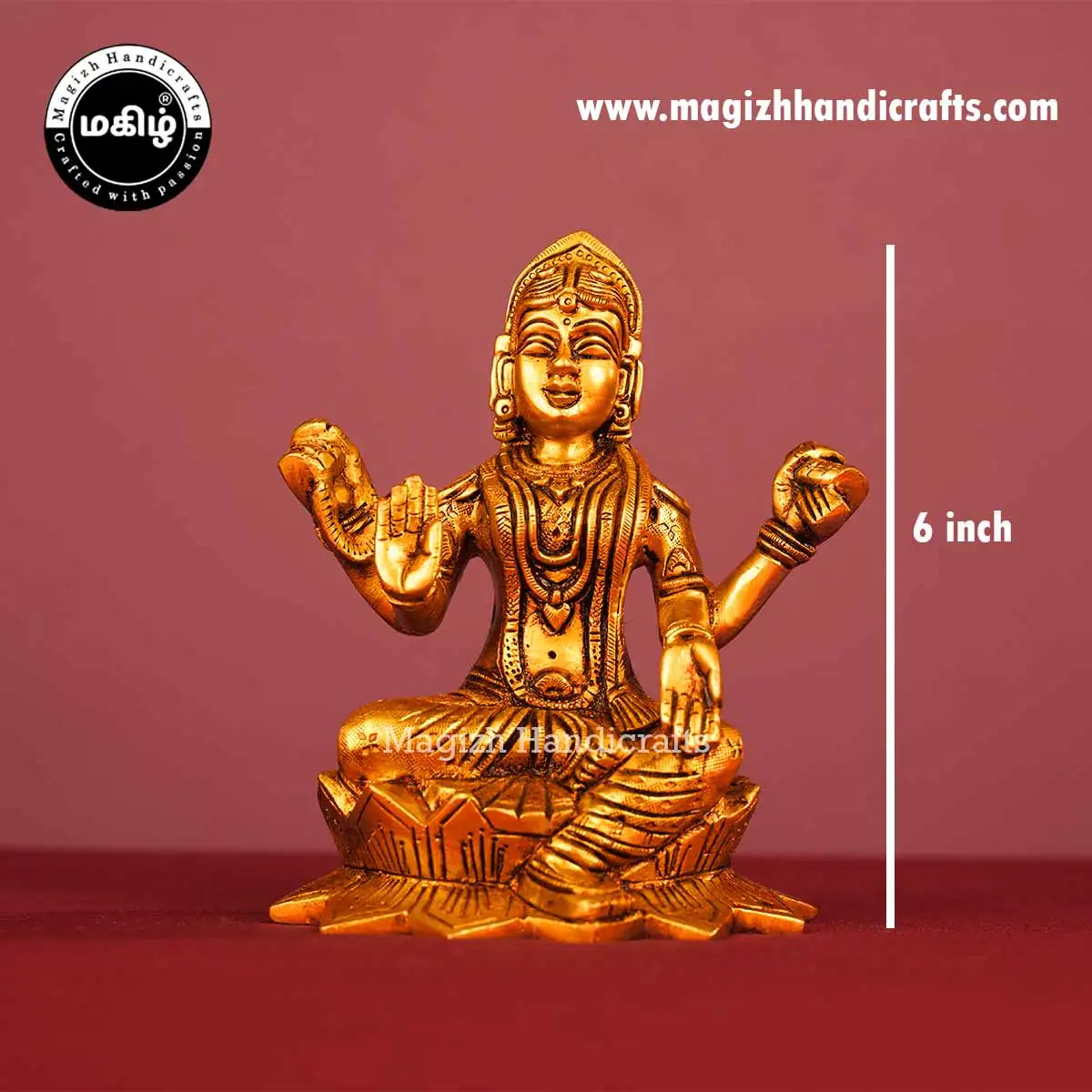 Brass Balambika Idol – 6 Inch - image 2