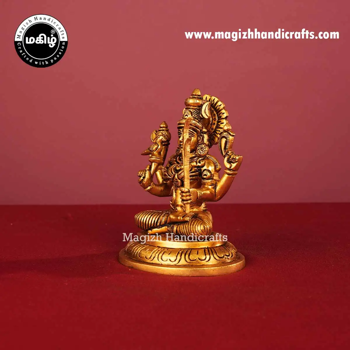 5 Inch Brass Kamakshi Amman Idol - image 4