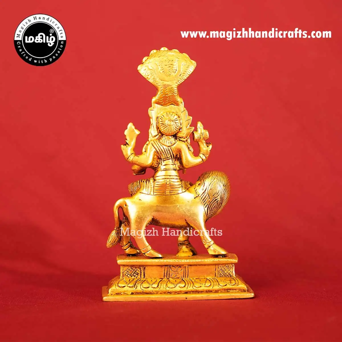 7 inch brass Pratyangira devi idol - image 5