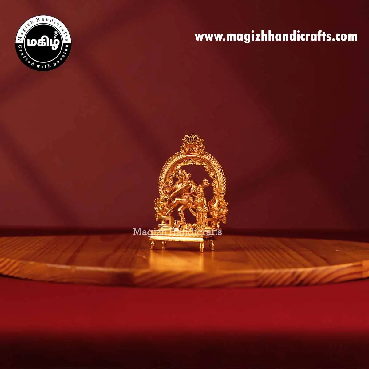 Impon god Natrajar and Sivagami amman idol with Thiruvachi - 2 inch - image 4