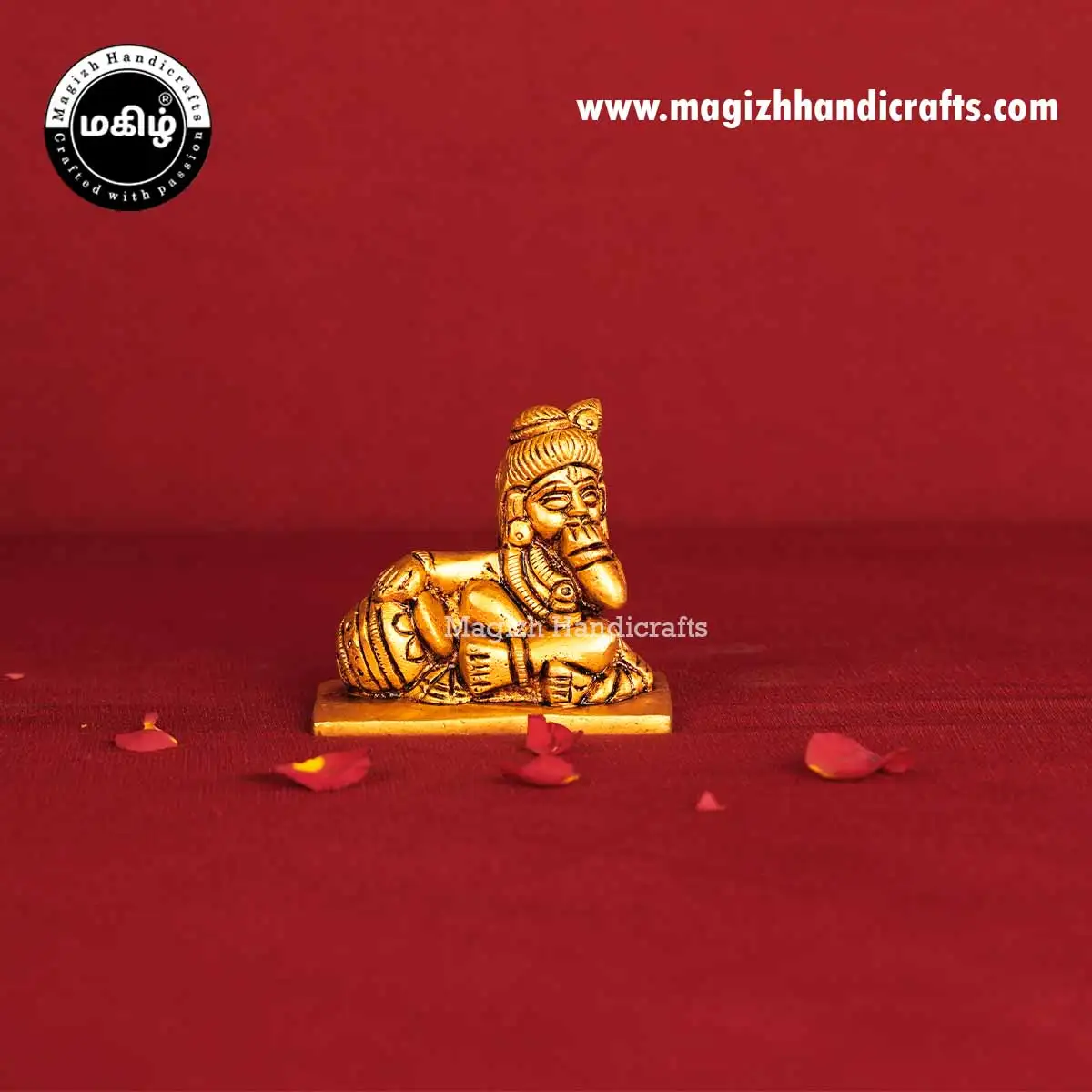 Brass Baby Pot Krishna Idol - 2.5 Inches - image 1
