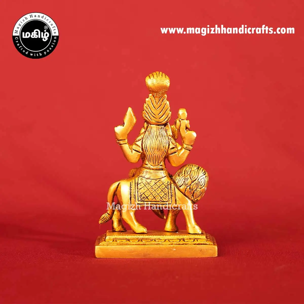5 inch brass Pratyangira devi idol - image 5