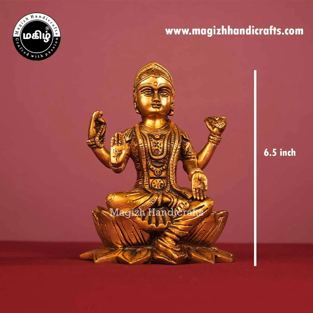 Brass Balambika Idol – 6.5 Inch - image 2
