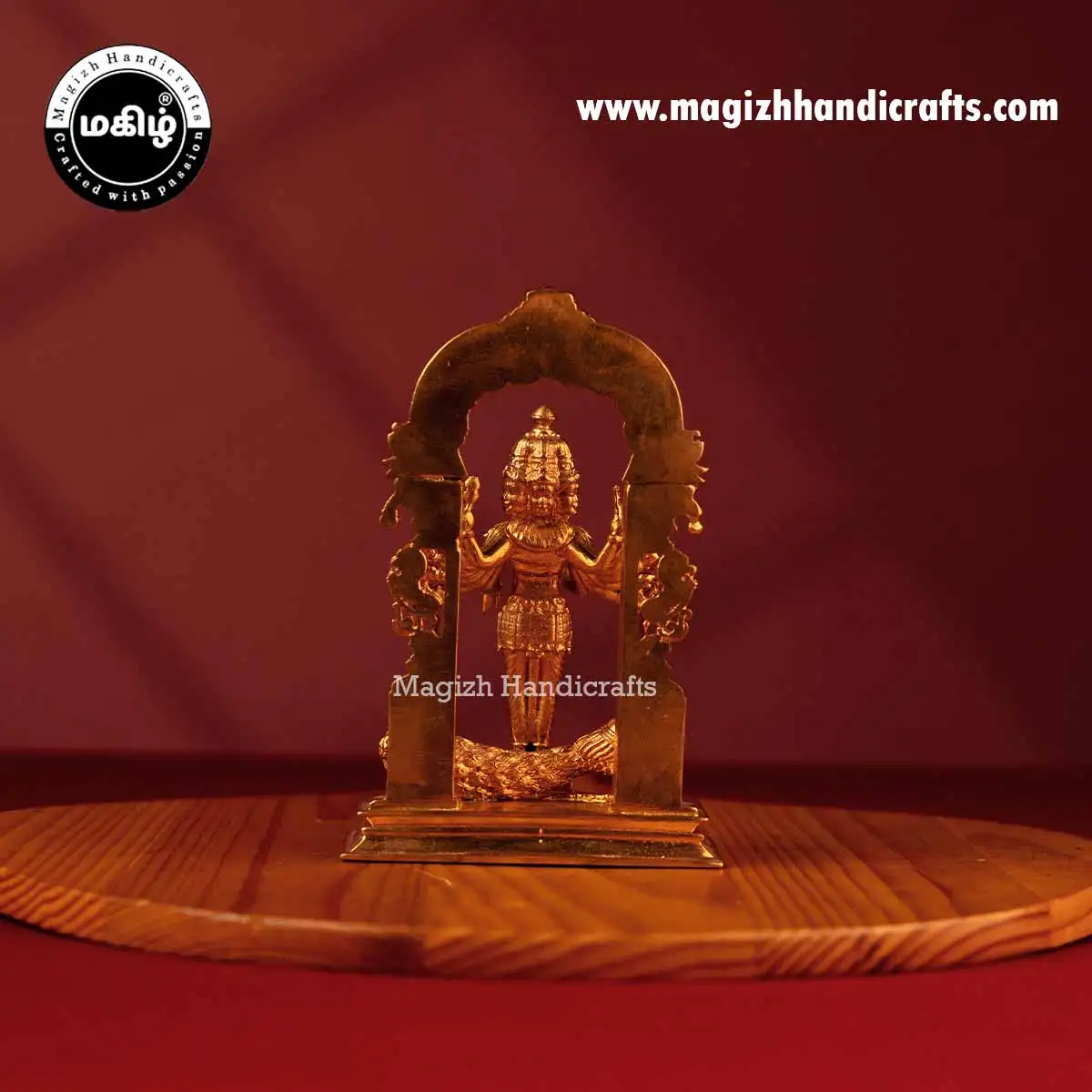 Impon god Arumuga Shanmuga Murugan idol - 5 inch - image 5