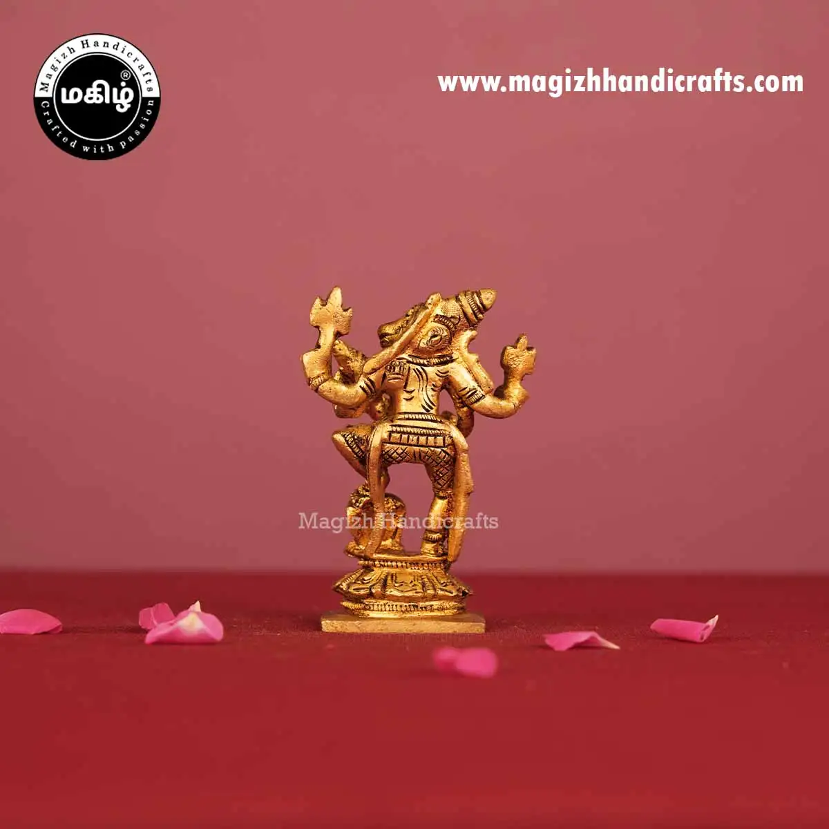 Brass Lakshmi Hayagireeswarar Idol - 3 Inch - image 5