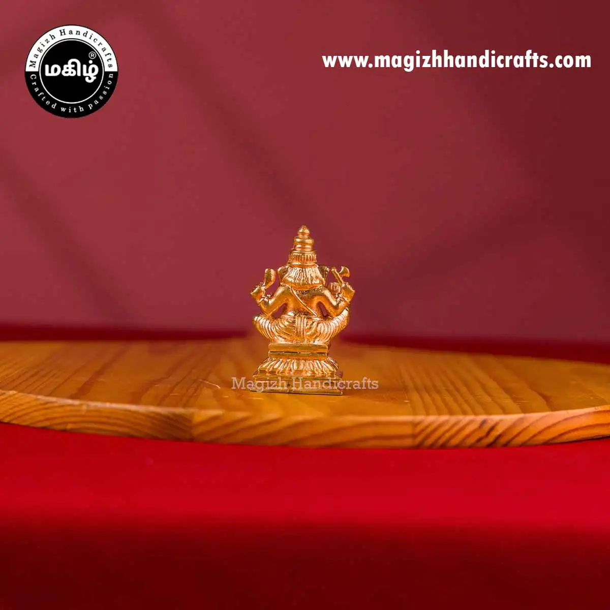 Impon Lord Valampori Vinayagar idol - 2 inch - image 5