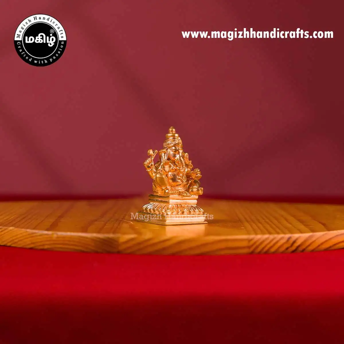 Impon Lord Valampori Vinayagar idol - 2 inch - image 4