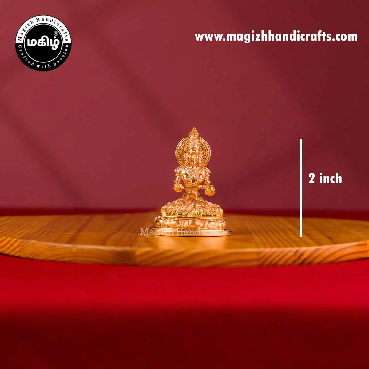 Impon Goddess Annapoorni idol - 2 inch - image 2