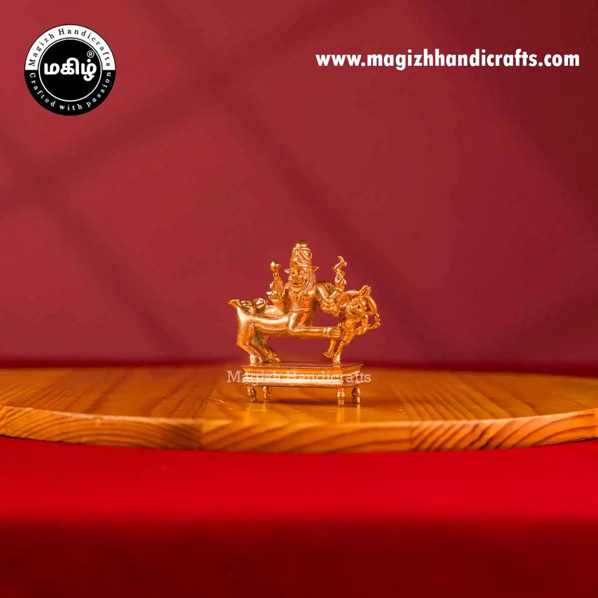 Impon Lord Sarabeswarar idol - 2 inch - image 4