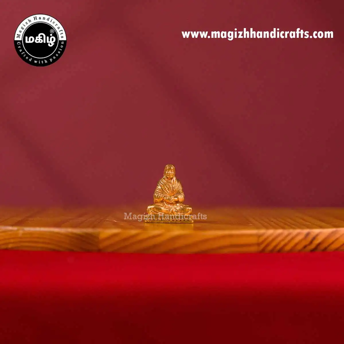 Impon Sitting Vallalar idol - 1 inch - image 1