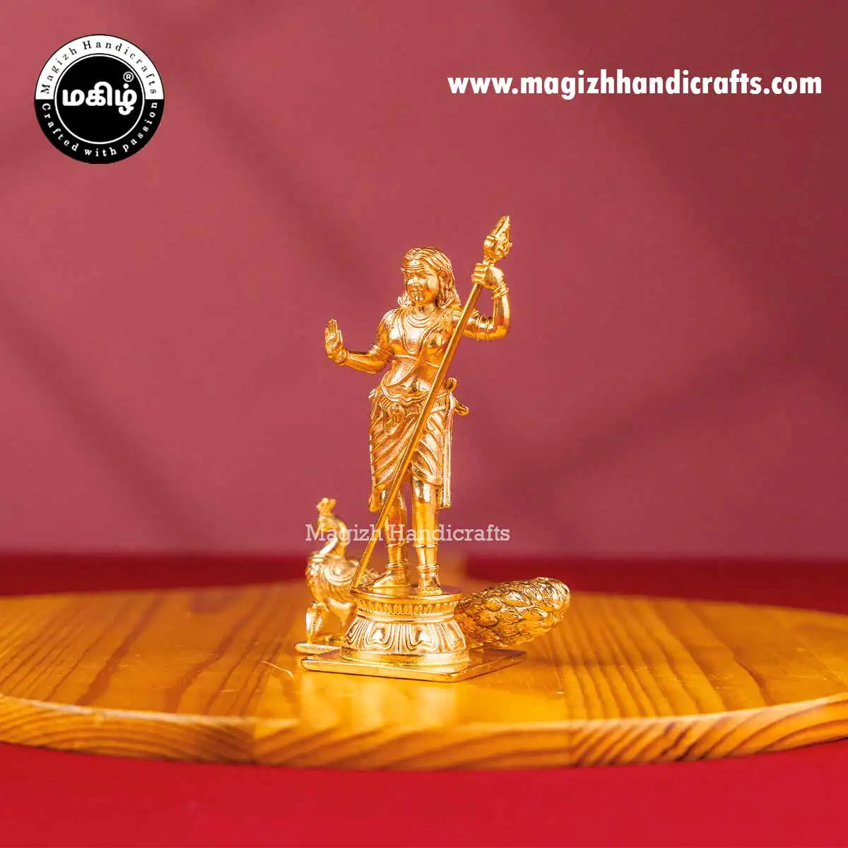 Impon Standing Murugan with Vel idol - 4 inch - image 4