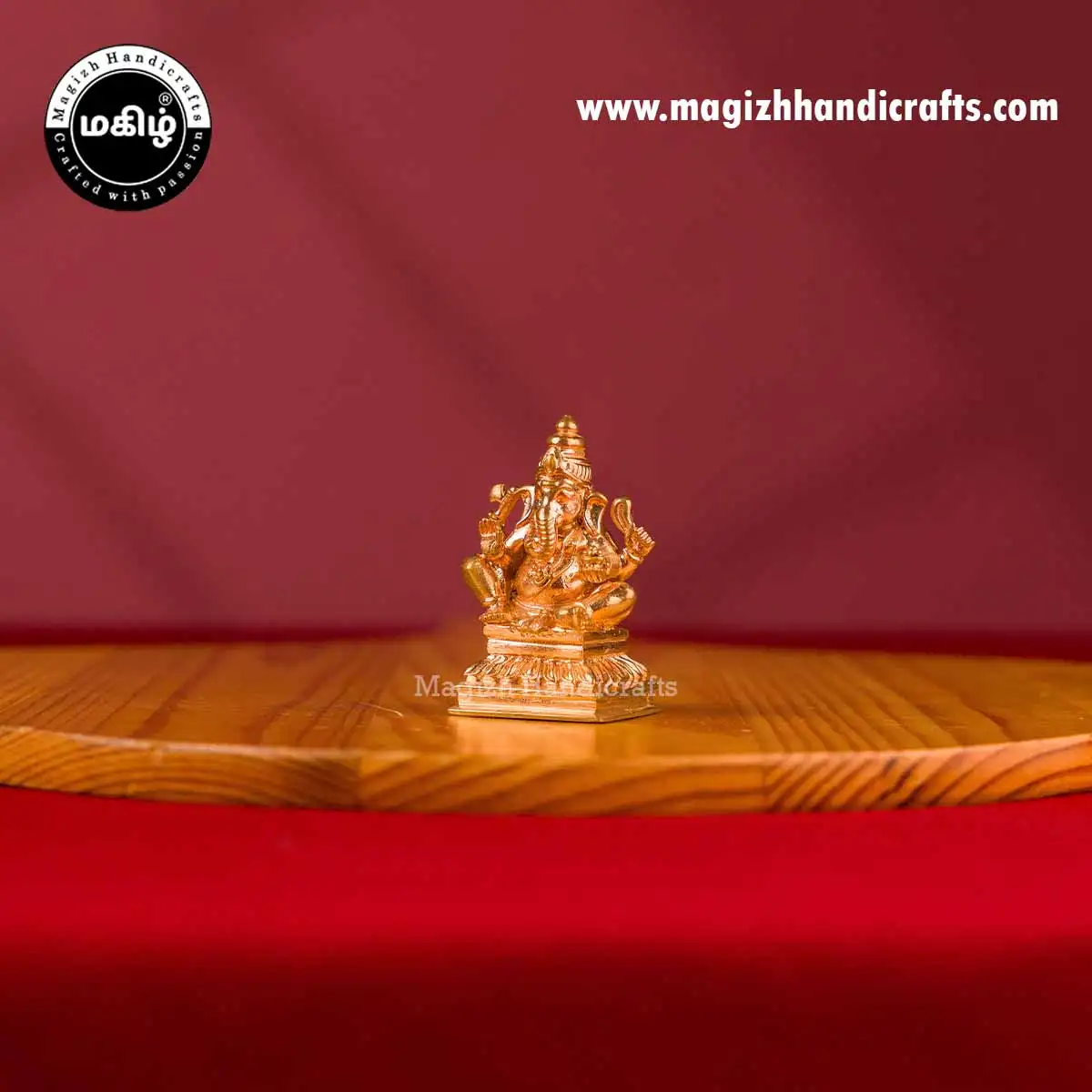 Impon Lord Valampori Vinayagar idol - 2 inch - image 3