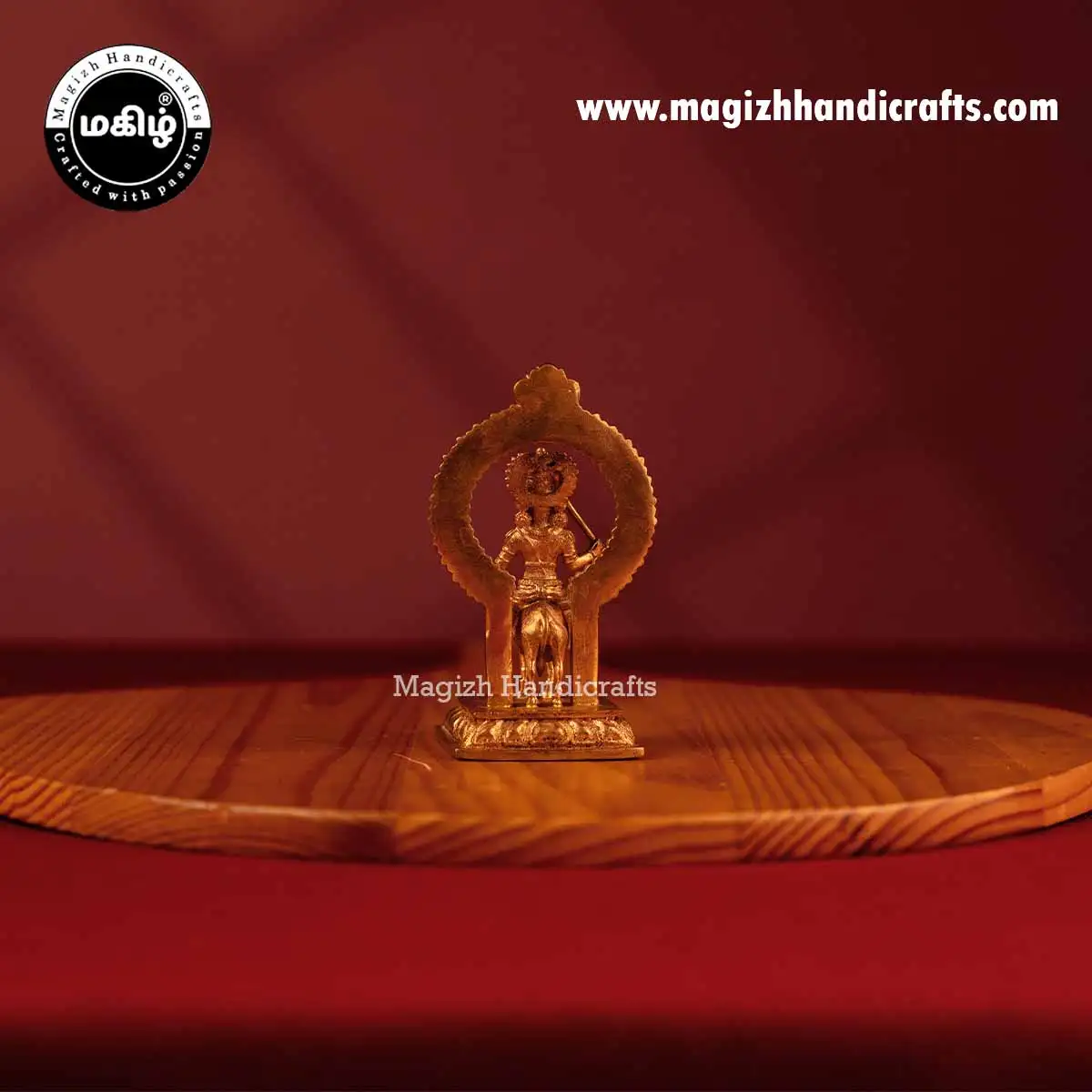 Impon god Vishnu Maya idol with Thiruvachi - 3 inch - image 5