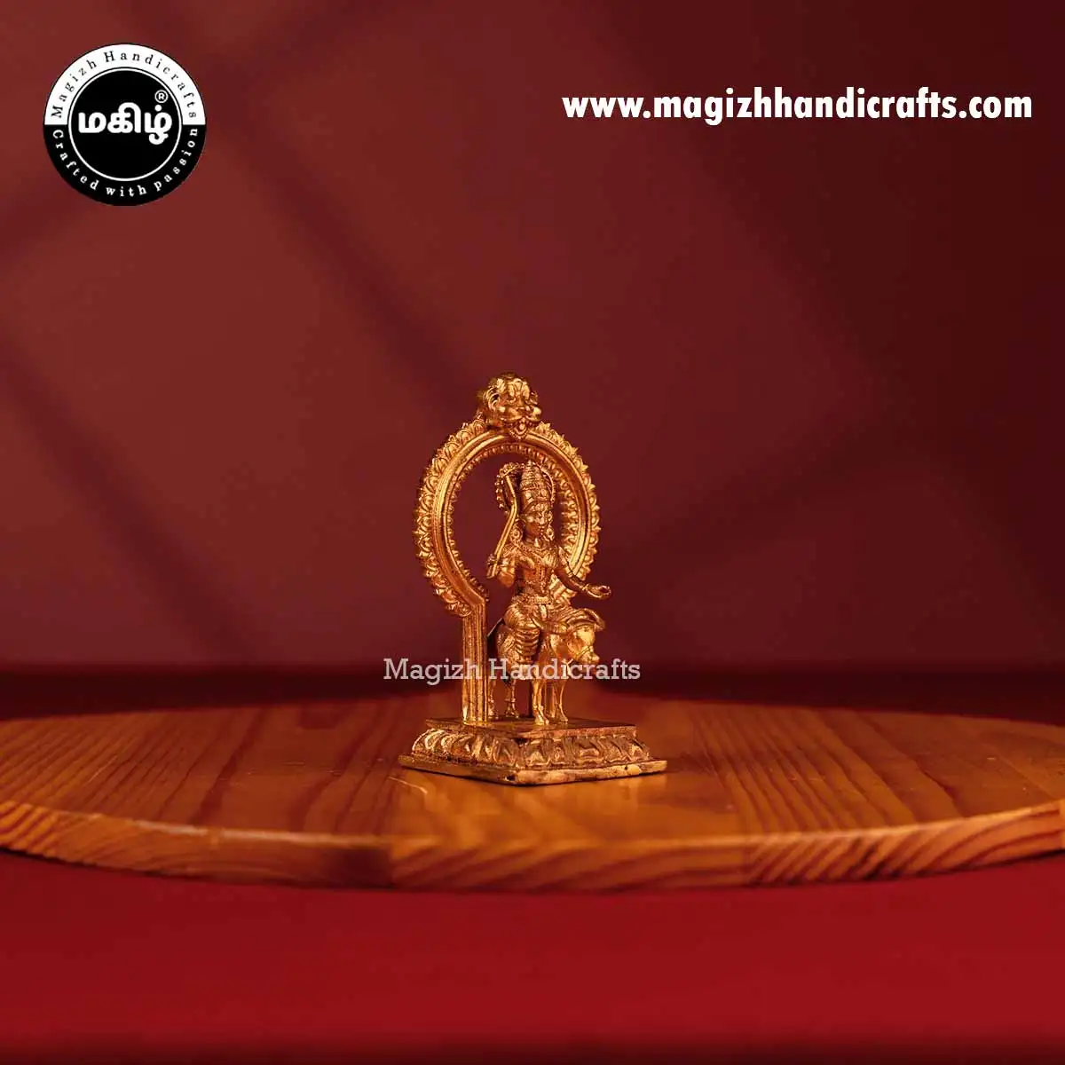 Impon god Vishnu Maya idol with Thiruvachi - 3 inch - image 4