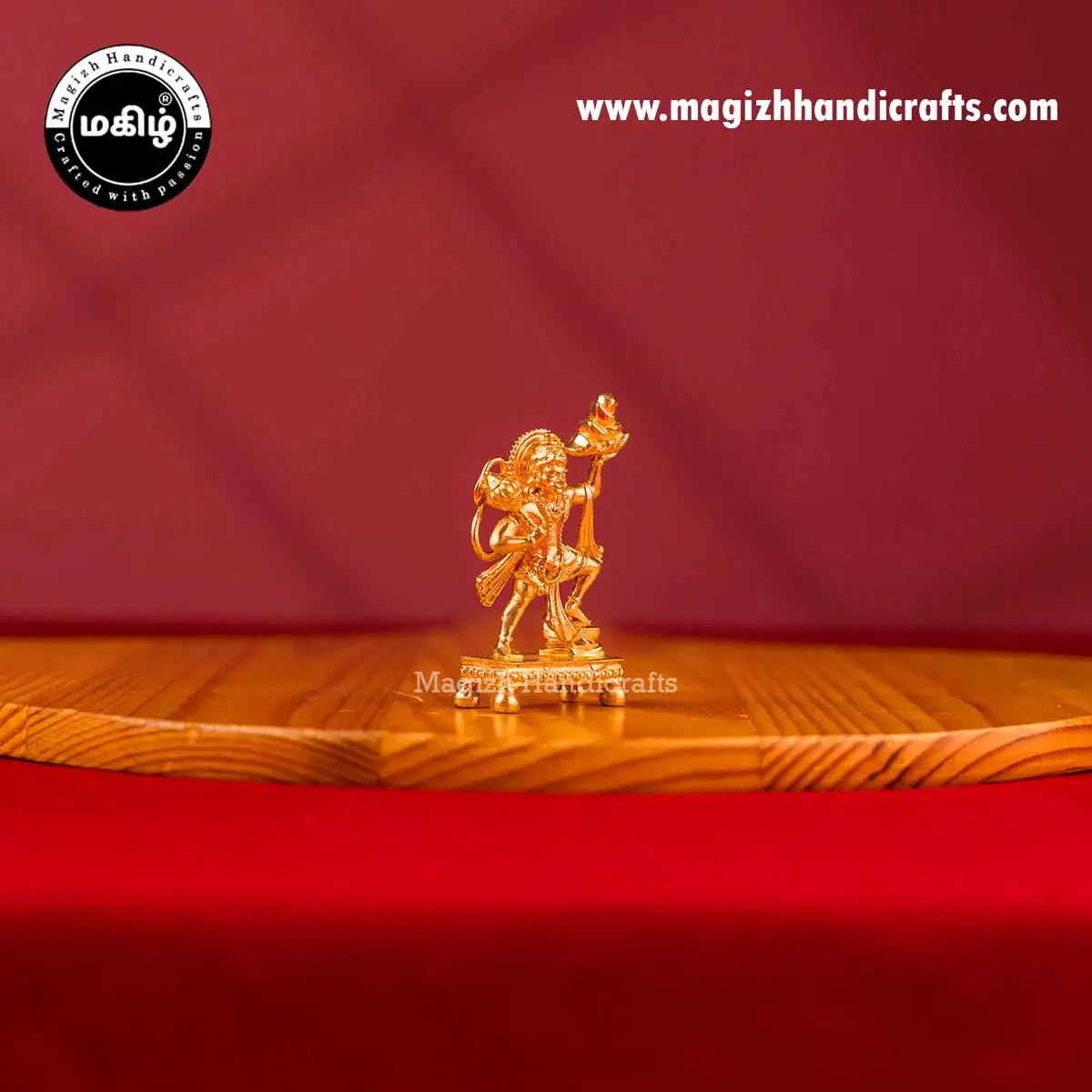 Impon Standing Hanuman with sanjeev idol - 2 inch - image 3
