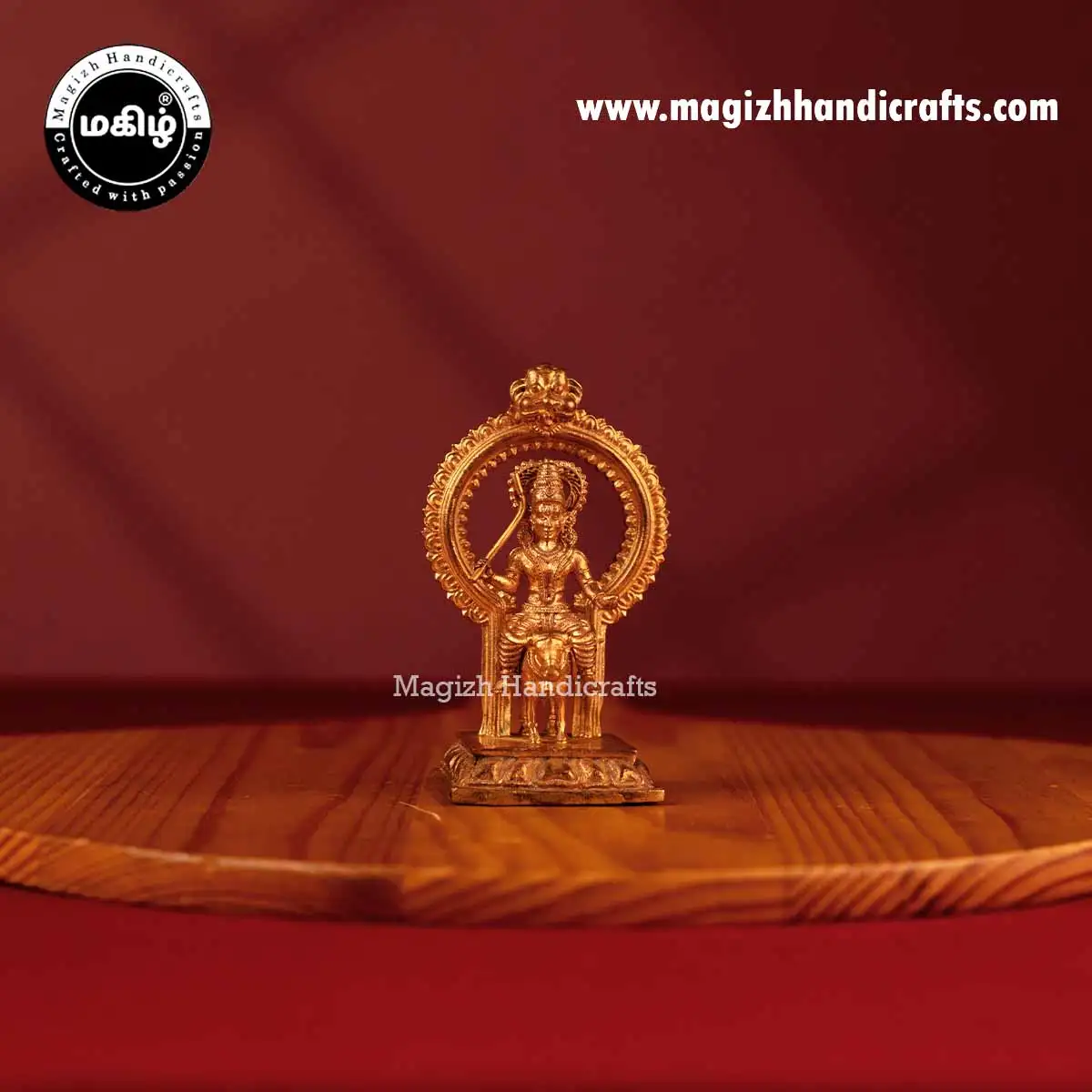 Impon god Vishnu Maya idol with Thiruvachi - 3 inch - image 1