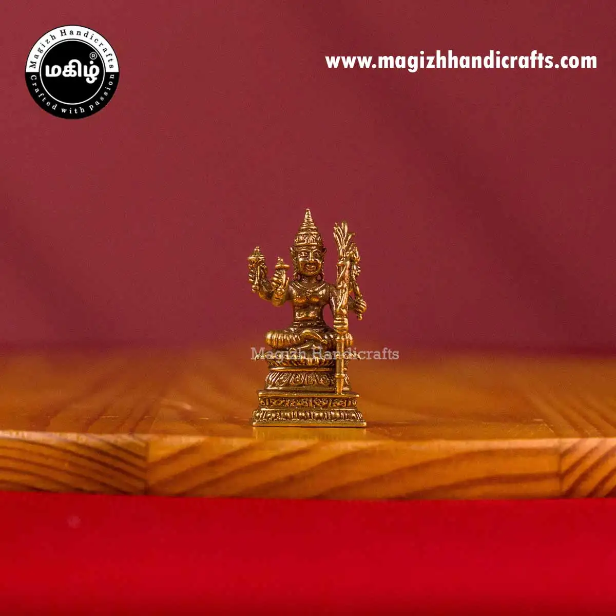 Brass Mini Lalitha devi idol - 1 inch