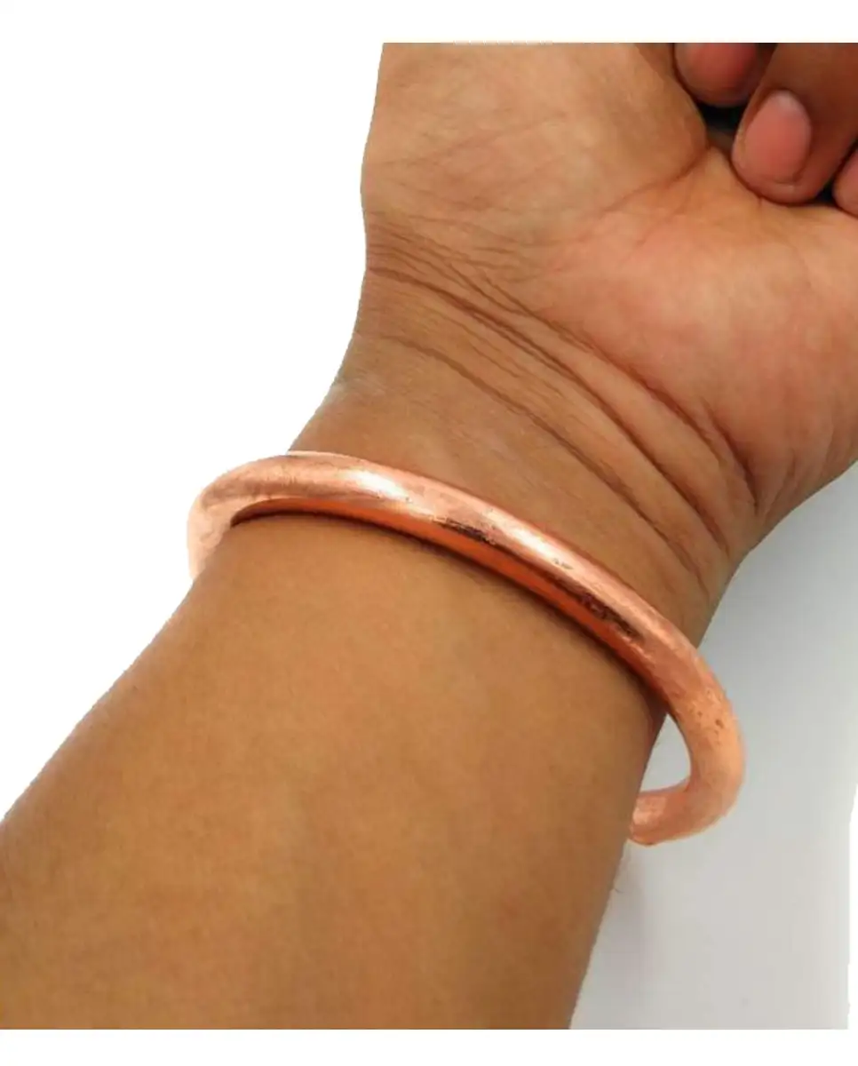 Round Pure Copper Bracelet for men and women- M - image 5