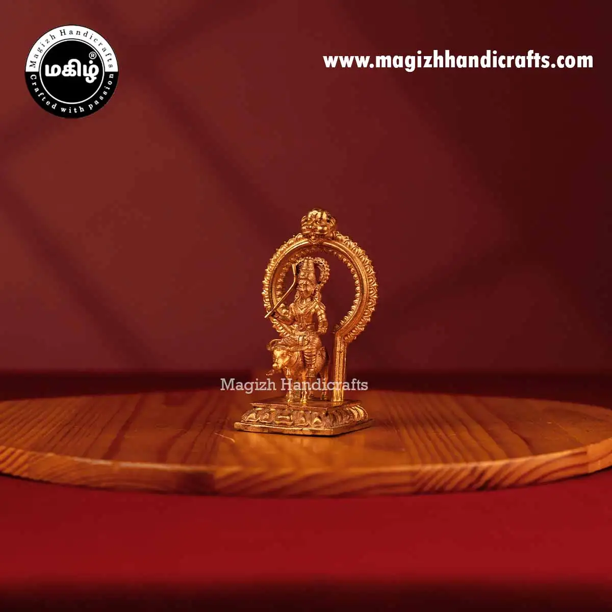 Impon god Vishnu Maya idol with Thiruvachi - 3 inch - image 3