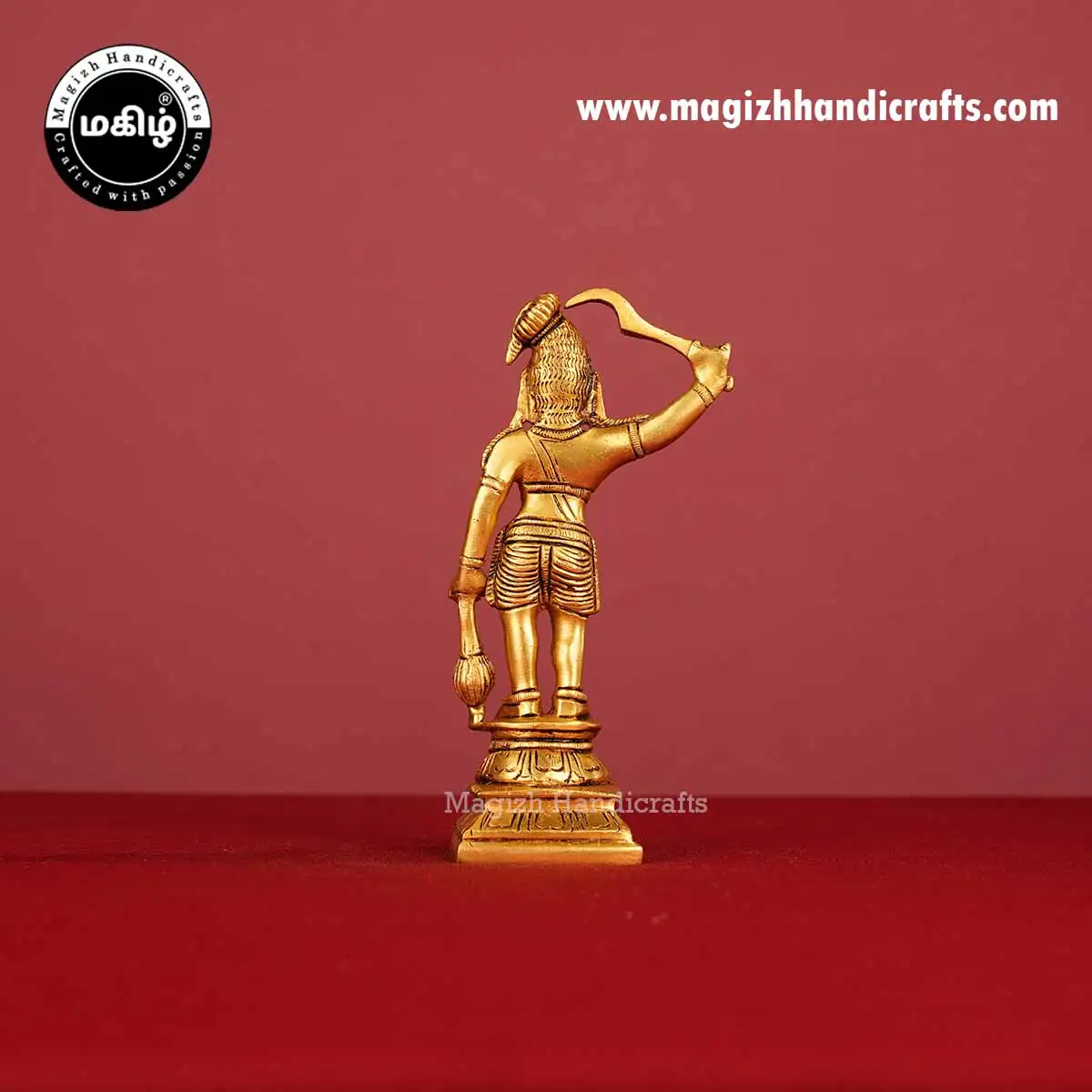 Brass god Karuppasamy idol - 6inch - image 5