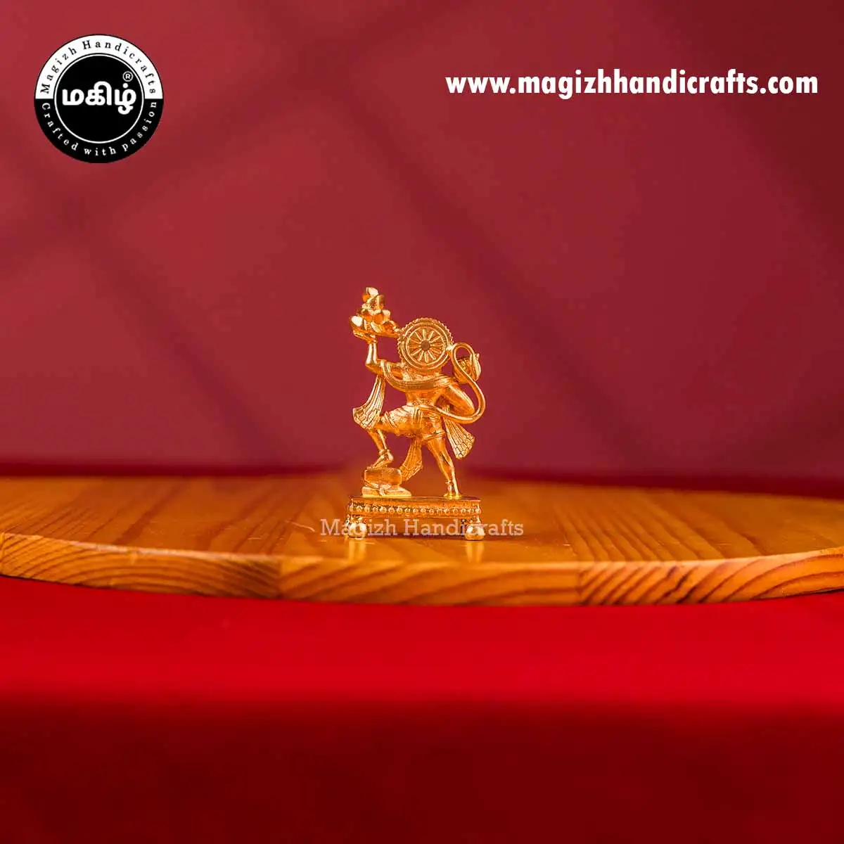 Impon Standing Hanuman with sanjeev idol - 2 inch - image 5