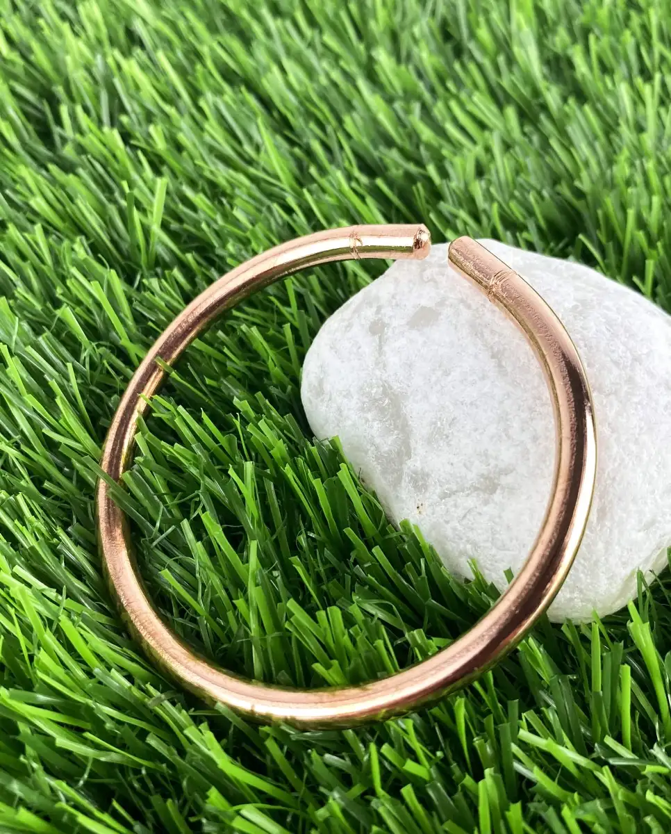 Round Pure Copper Bracelet for men and women- S - image 4
