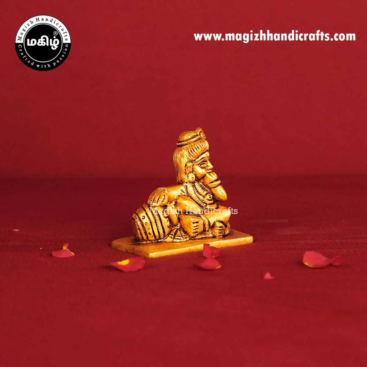 Brass Baby Pot Krishna Idol - 2.5 Inches - image 3
