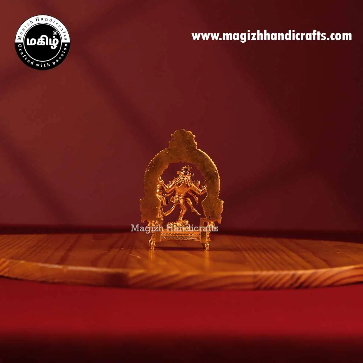Impon god Natrajar and Sivagami amman idol with Thiruvachi - 2 inch - image 5