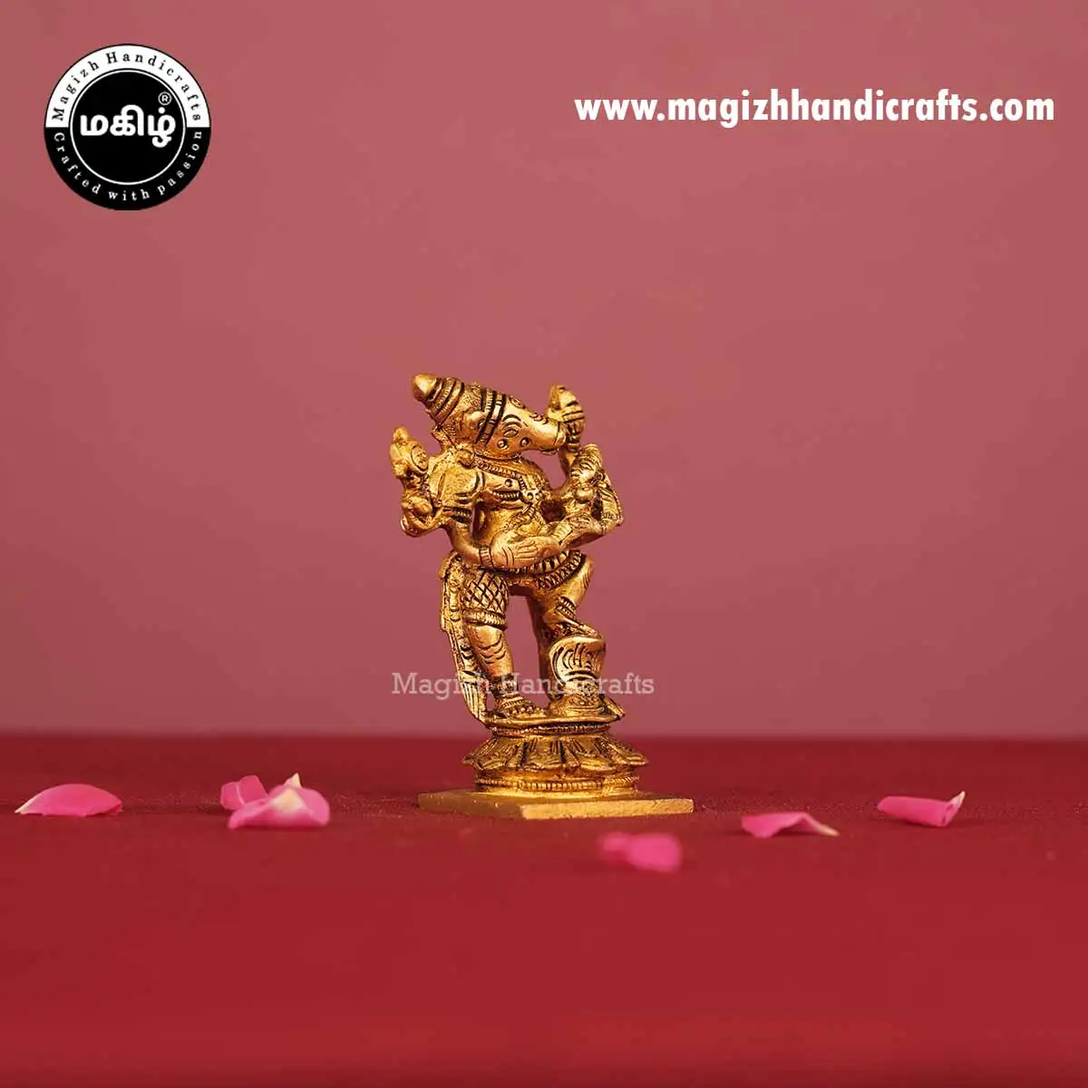 Brass Lakshmi Hayagireeswarar Idol - 3 Inch - image 4