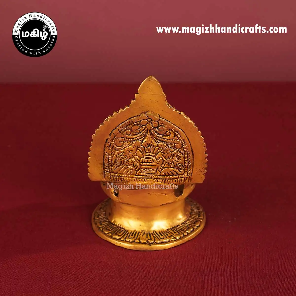 5 inches Brass Ashta Lakshmi Lamp - image 5