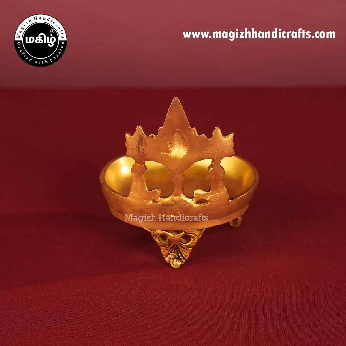 5 Inch Brass Lord Balaji Face Lamp - image 5