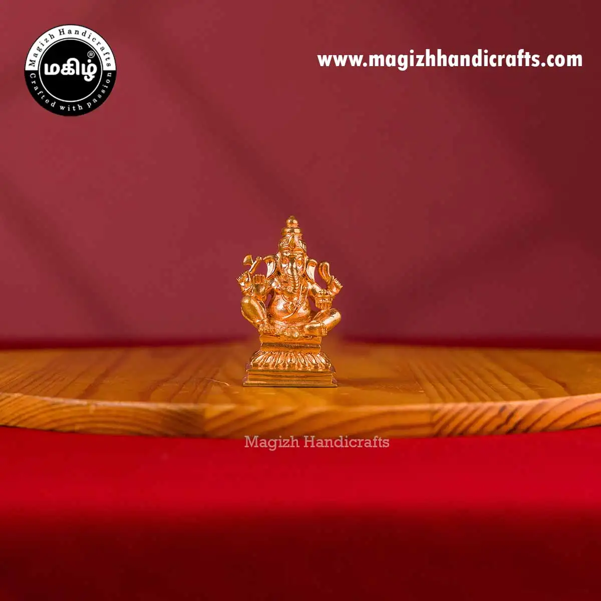 Impon Lord Valampori Vinayagar idol - 2 inch - image 1