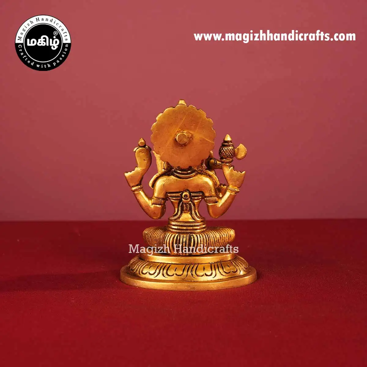 5 Inch Brass Kamakshi Amman Idol - image 5