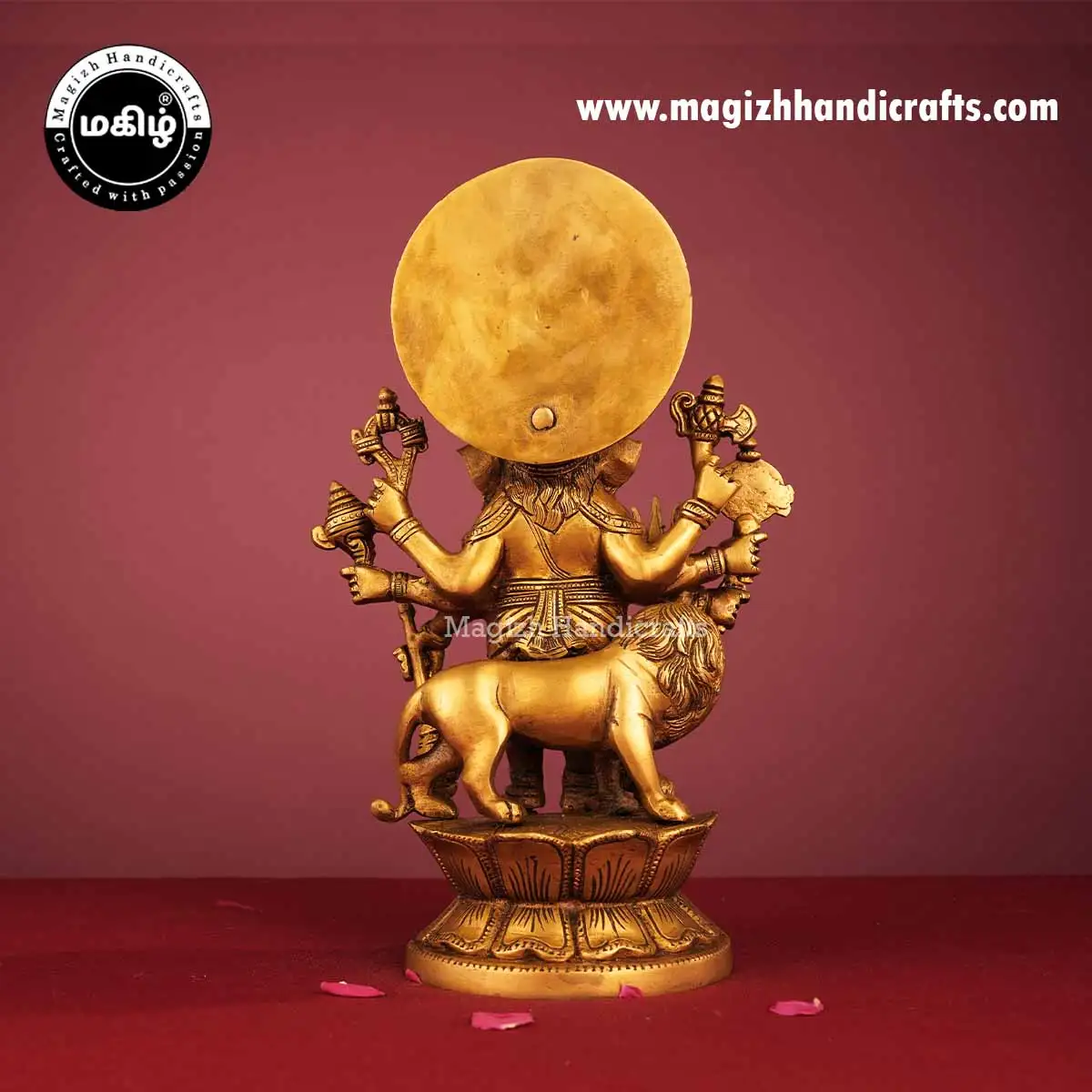 Brass Kan Drishti Ganesha Idol - 11.5 Inches - image 5
