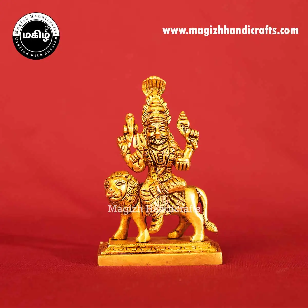 5 inch brass Pratyangira devi idol - image 1