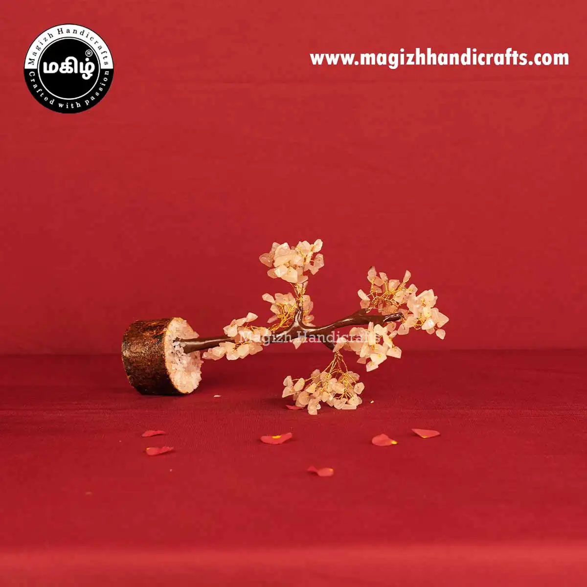 Rose Quartz original crystal tree - image 3
