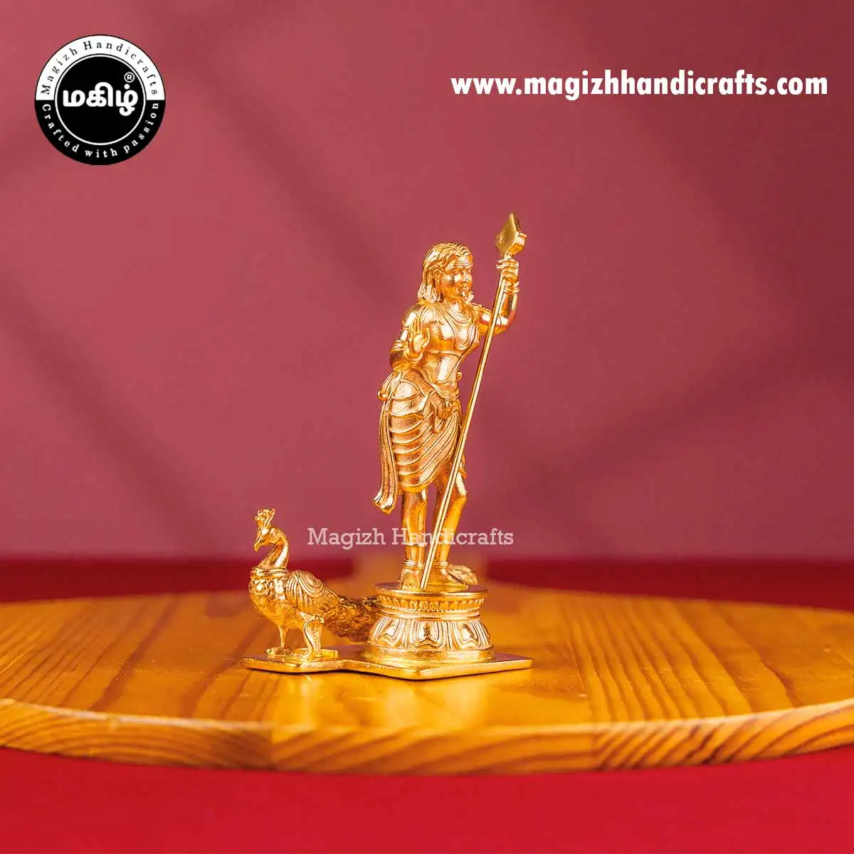 Impon Standing Murugan with Vel idol - 4 inch - image 3